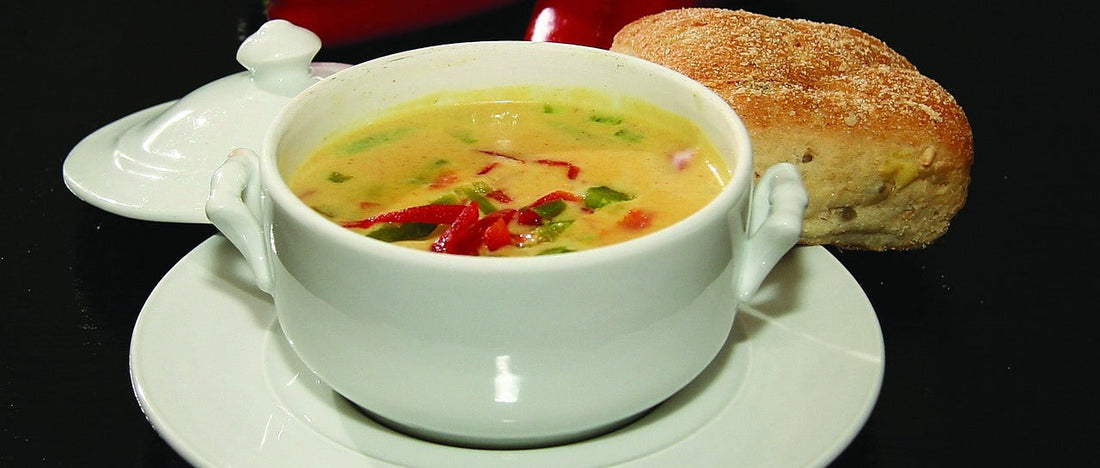 Currysuppe mit Huhn (scharf)