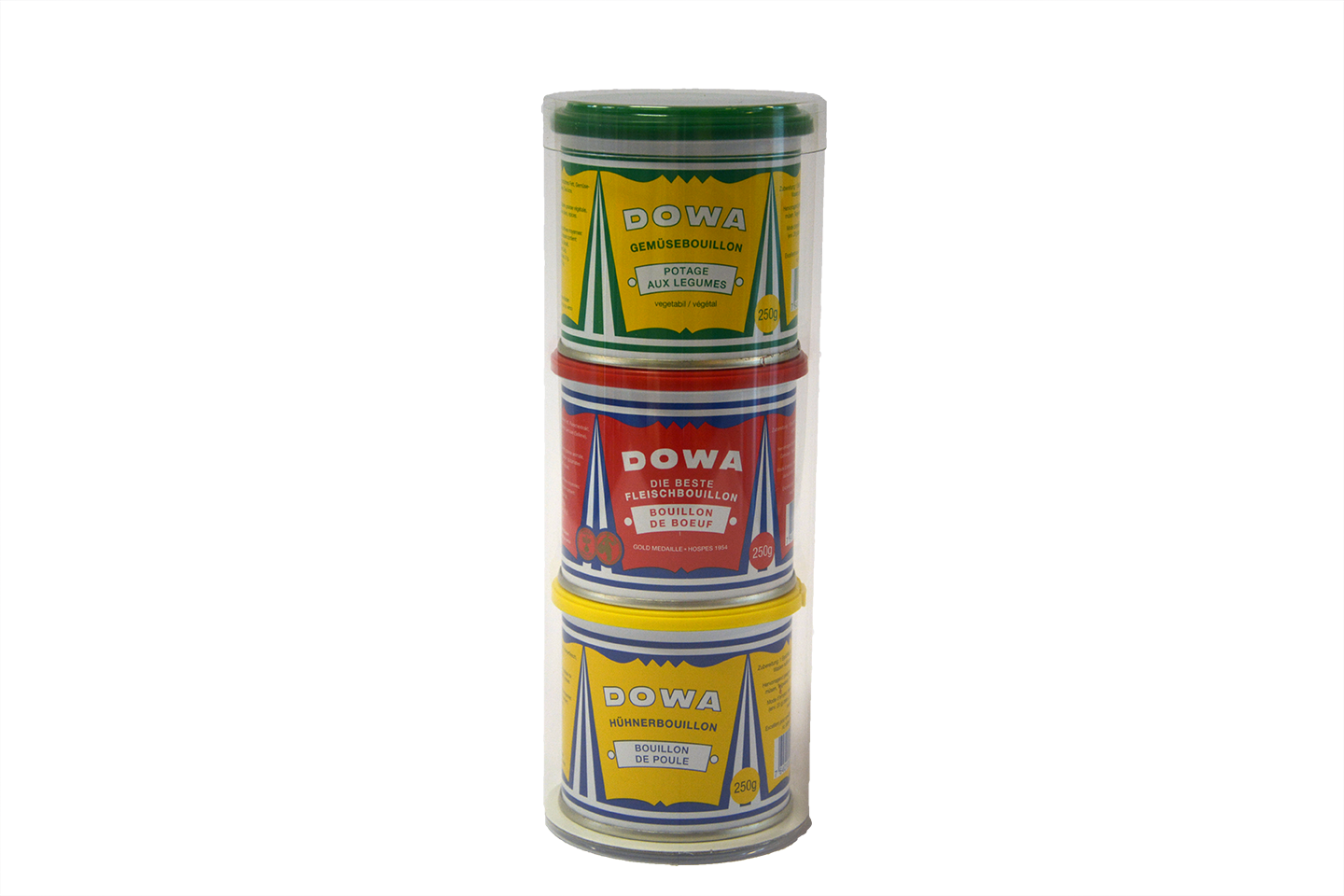 3er Geschenkset mit DOWA Gemüsebouillon, DOWA Fleischbouillon und DOWA Hühnerbouillon