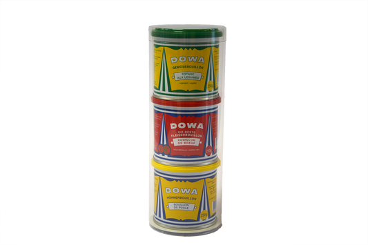 3er Geschenkset mit DOWA Gemüsebouillon, DOWA Fleischbouillon und DOWA Hühnerbouillon